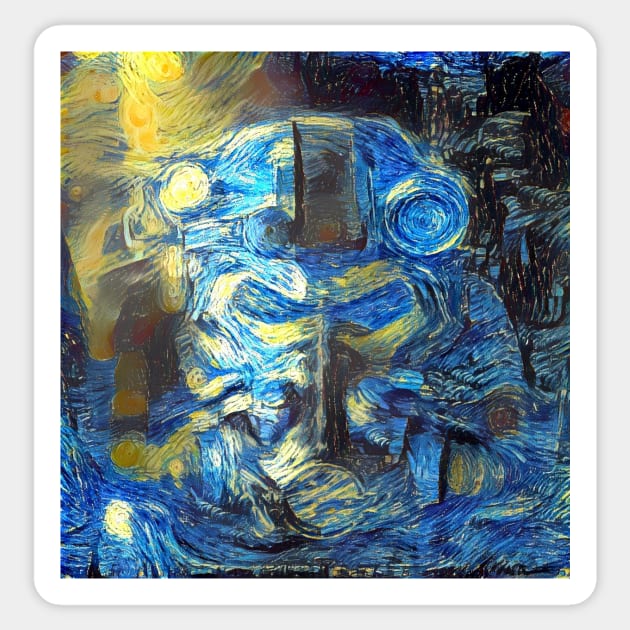 Fallout 4 Power Armor Starry Night Sticker by Starry Night